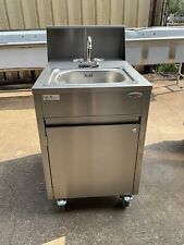 Qualserv Stainless Steel Portable Hand Sink Hot Water Daycare Farmers Market O