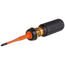 Klein Tools 32286 Insulated Screwdriver 2-in-1 Screwdriver Set With Flip Blade
