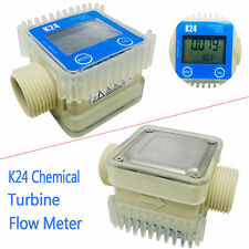 Pro K24 Turbine Digital Diesel For Fuel Flow Meter Chemicals Water Color Blue Us