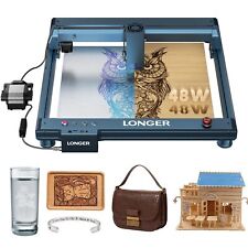 Longer 44-48w Laser Engraver - High-precision Cutting Machine For Wood And Metal