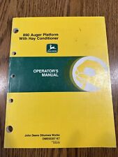 John Deere 890 Auger Platform With Hay Conditioner Operators Manual Ome93357 K7