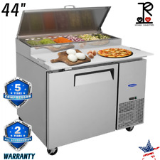 Orikool 44 11cu.ft Commercial Pizza Prep Table With A Built-in Refrigerator Etl