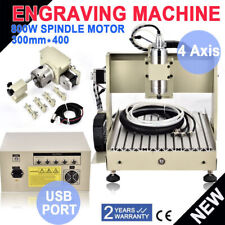 Usb 4 Axis 800w 3040 Cnc Router Engraver Milling Drilling 3d Cutter Machine Dhl