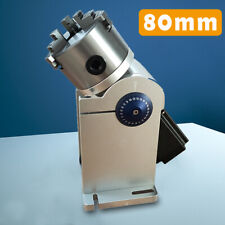 80mm Laser Rotation Axis Rotary Chuck For Fiber Laser Engraver Marking Machine