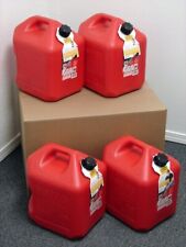 5 Gallon Gas Can 4 Pack Spill Proof Fuel Container - New - Clean - Boxed