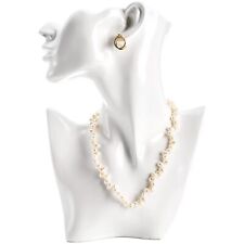 Jewelry Display Stand Necklace Mannequin Display Stand For Selling White Resin