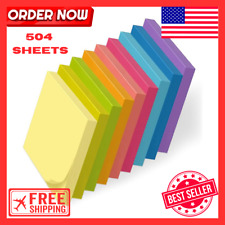 Post It Notes Pop-up Sticky Notes 3x3 Inches 9 Pads Bright Colors Self-st...
