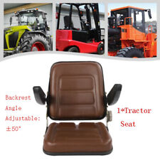 Universal Tractor Seat For Dumper Forklift Mower Digger W Adjustable Backrest