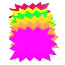 60 Pack Starburst Sale Signs Fluorescent Neon For Retail Garage Pricing Sign