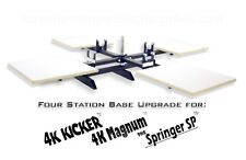 Silk Screen Printing Press Upgrade 4 Station Base - Magnum Kicker Springer Sp