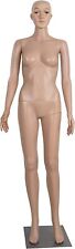 69 Female Mannequin Realistic Full Body Display Head Turns Dress Form With Base