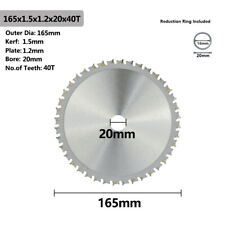 Tct Circular Saw Blade Carbide Tipped Metal Cutting 136165305355mm For Steel