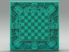 3d Model Stl File For Cnc Router Laser 3d Printer Rooks Chess Board