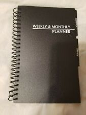 Weekly Monthly Planner With Section For Addresses Area Any Dates You Apply Black