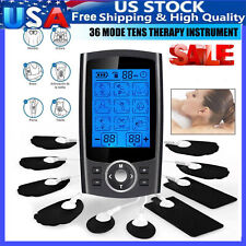 36 Modes Tens Unit Muscle Stimulator Machine Pulse Massager Therapy Pain Relief