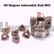 90 Degree Indexable Face Shell Mill 4 Flute 50mm Double-sided Milling Inserts
