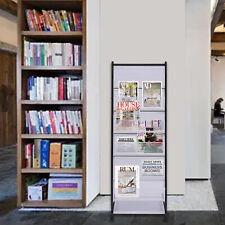Magazine Display Rack Floor-standing Poster Newspaper Organize Storage Book Rack
