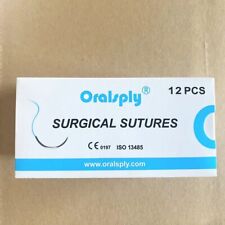 Dental Surgical Sutures Nylon 4-0 Monofilament Blue Sterile 38 Reverse Cutting