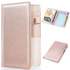 Pu Leather Server Book Check Presenter Book For Waitress With Zipper Pocket