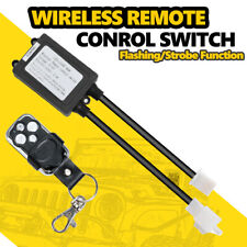 Led Work Light Bar Wiring Harness Kit Wireless Remote Strobe Rock Switch 12v Car