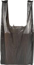 Black Plain Plastic Bags With Handles 6 X 3 X 12 2000pcs