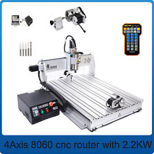 Us Stock 4 Axis 8060 800600mm 2200w Cnc Router Engraving And Milling Machine