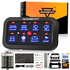Auxbeam 8 Gang Switch Panel Automatic Dimmable Led Touch Control Panel Box Blue