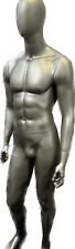 Matte Silver Glossy Male Mannequin- Used