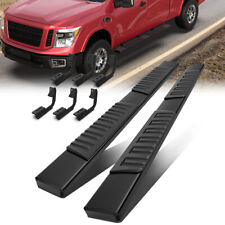 2pcs 6 Running Boards Side Steps For 2004-2023 Nissan Titan 2016-23 Xd Crew Cab