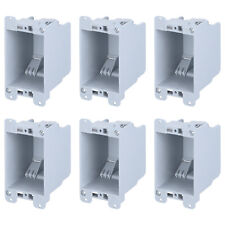 6-pack One Gang Old Work Electrical Outlet Box Standard 14 Cubic Inch