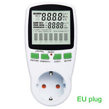 Ukuseuau Plug Electricity Power Consumption Meter Energy Monitor Household