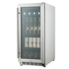 Hck Built-in Indoor Beverage Fridge3.18 Cu.ft. 15 Inch 90 Can Commercial Grade