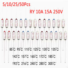 5102550 Pcs For 85-300c Tf Thermal Fuse Ry 10a 15a 250v Cutoff Temperatures
