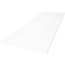 Roof Panel Polycarbonate Clear Corrugated 6 Ft. 2.67 Lp 20x Impact Resistance