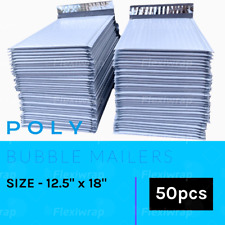 50 Pcs Poly Bubble Mailers 6 Shipping Mailing Padded Envelopes Bags 12.5x18