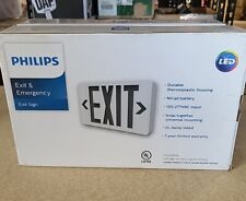 Philips Thermoplastic Led White Emergency Exit Sign With Battery 722