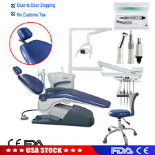 Dental Unit Chair Hard Leather Computer Controlled Dc Motorstool Low Handpiece