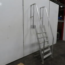 6 Step Aluminum Industrial Machine Ladder 24w X 4d Steps 98 Oah