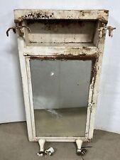 Antique Medical Cabinet Industrial Dental Metal Apothecary Glass Shelves Display