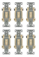 Case Of 6 Eaton Csb420v Toggle Light Switch 4-way 20-amp Ivory 120277v