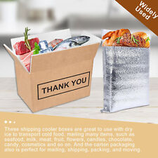 Styrofoam-insulated Shipping Cooler Box Insulated Styrofoam-lined Box 4 Sizes Us