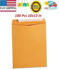 100pcs Envelopes Self-adhesive Closure 10x13 28lb Kraft Mailing Business Manila