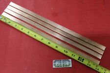 4 Pieces 18 X 12 C110 Copper Bar 14 Long Solid Flat Mill Bus Bar Stock H02