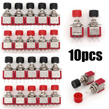Mts-102m Momentary Snap-acting 3-pin Spdt 6mm Panel Mount Mini Push Button 10pcs