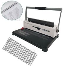 Manual Spiral Coil Binding Machine 34 Holes Puncher Documents Office 120 Sheets