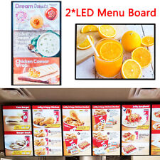 2led Backlit Poster Frame Light Box Sign Menu Boards Photo Display Advertising