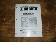 Kubota Gc60f Grass Catcher Owner Operator Maintenance Manual User Guide
