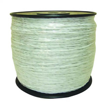 656 Ft. White Polywire Stainless Steel Wires Conductive Highly Visible Wire