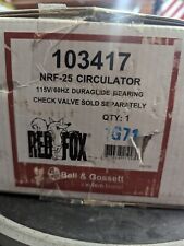 Bell Gossett 103417 Nrf-25 115 Hp 3 Speed Red Fox Circulator Pump