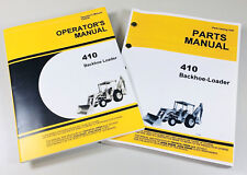 Operators Manual Set For John Deere 410 Jd410 Loader Backhoe Parts Catalog Books